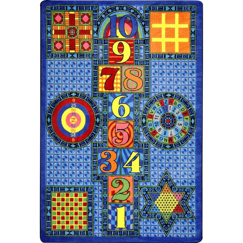 Joy Carpet Games Galore Sapphire 7'8" x 10'9". Picture 1