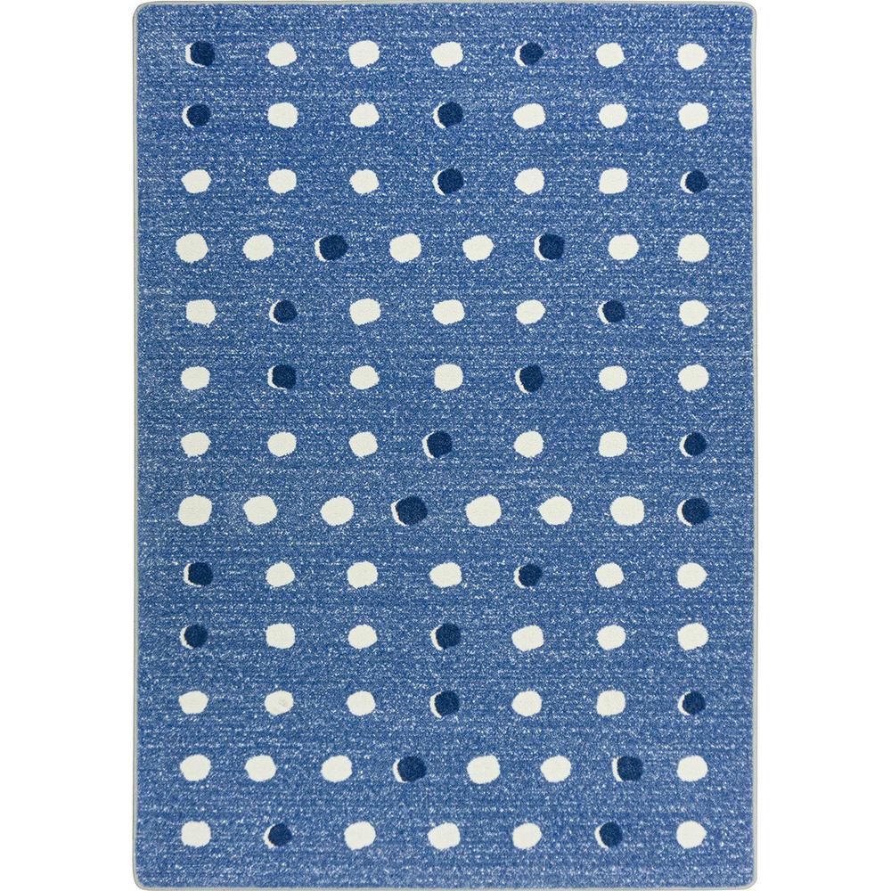 Little Moons 5'4" x 7'8" area rug in color Blue Skies. Picture 1
