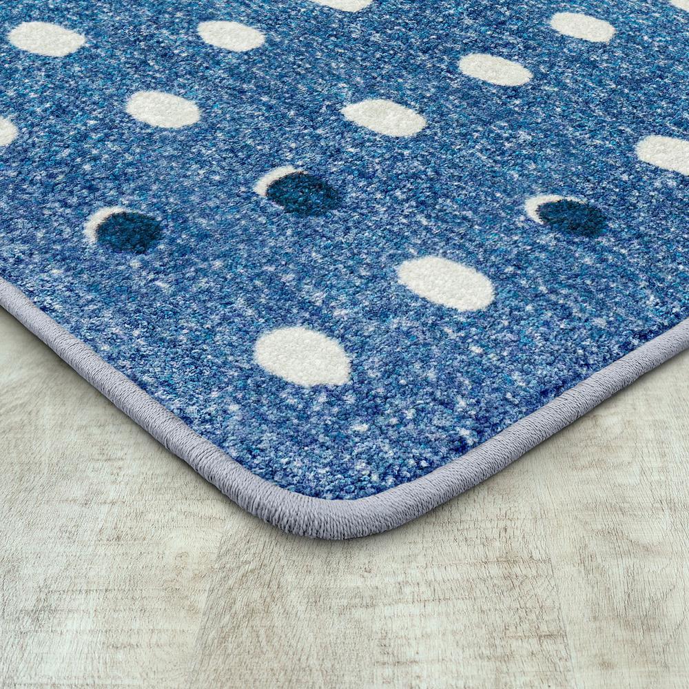 Little Moons 5'4" x 7'8" area rug in color Blue Skies. Picture 2