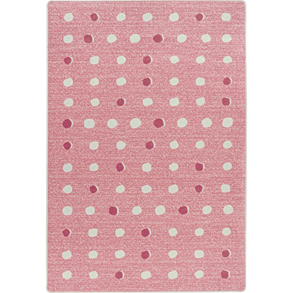 Little Moons 5'4" x 7'8" area rug in color Blush. Picture 1