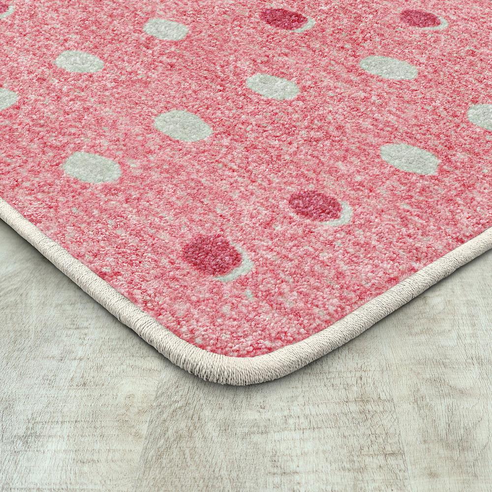 Little Moons 5'4" x 7'8" area rug in color Blush. Picture 2