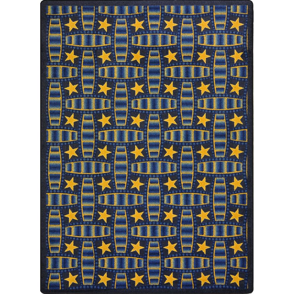 Joy Carpet Marquee Star Blue 5'4" x 7'8". Picture 1