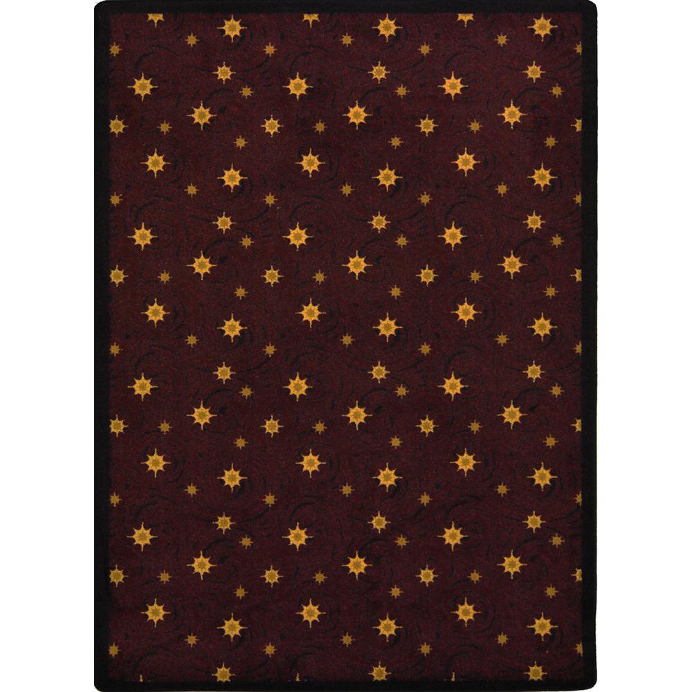 Joy Carpet Milky Way Burgundy 5'4" x 7'8". Picture 1