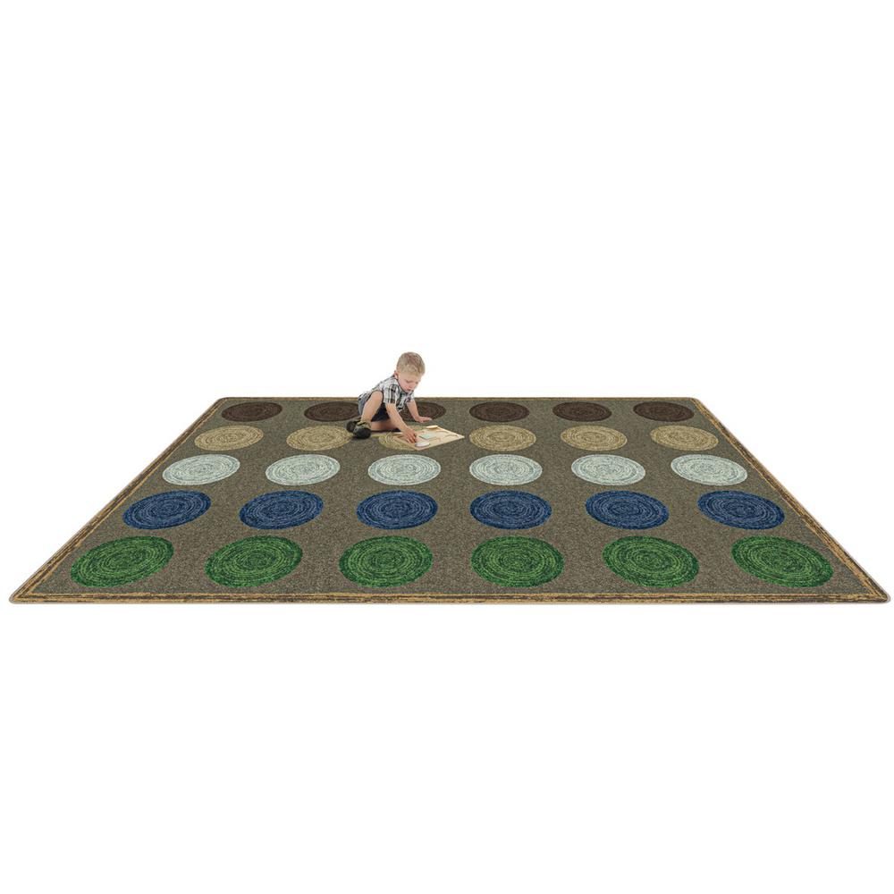 Mindful Seating 10'9" x 13'2" area rug in color Multi. Picture 2
