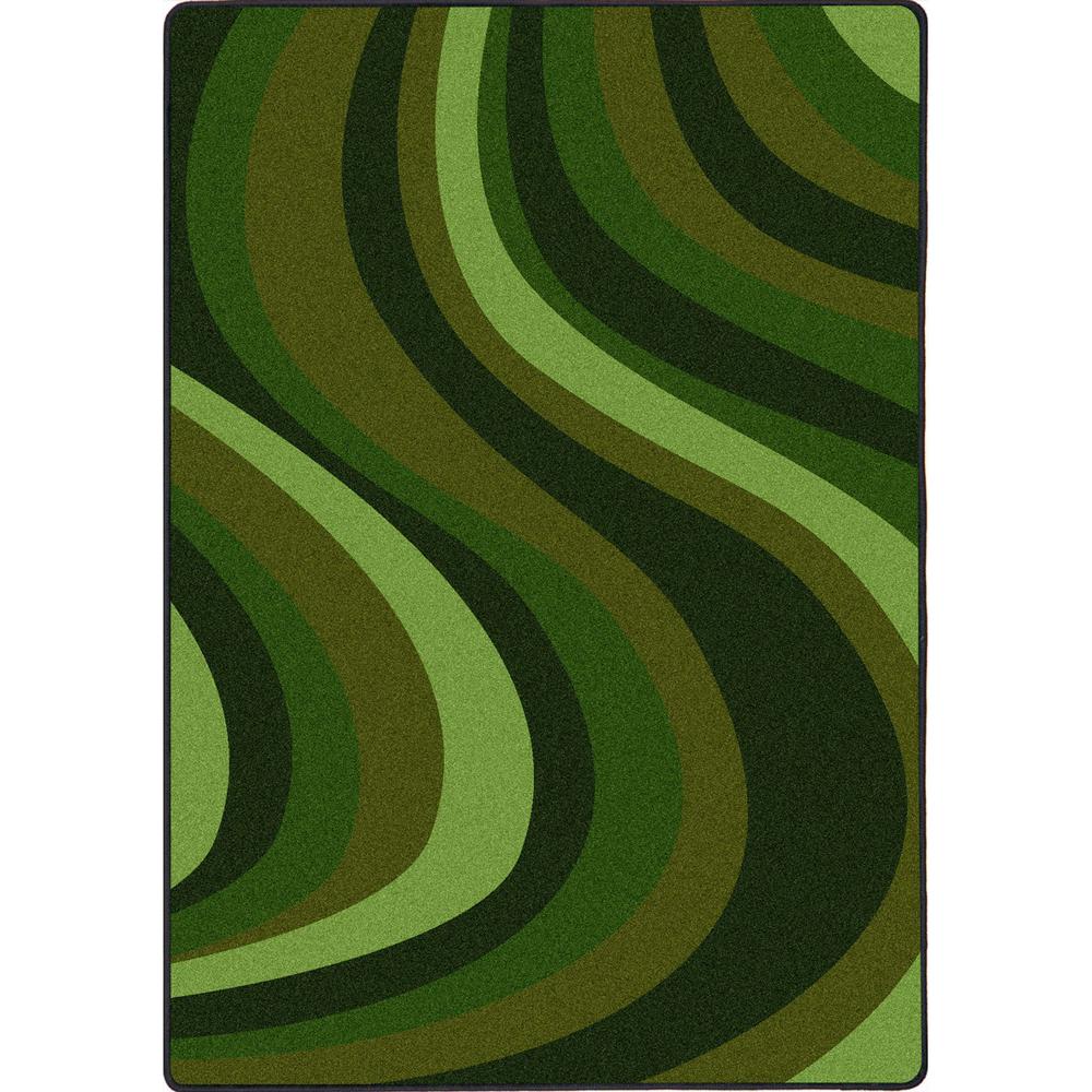 Joy Carpet On The Curve Green 5'4" x 7'8". Picture 1