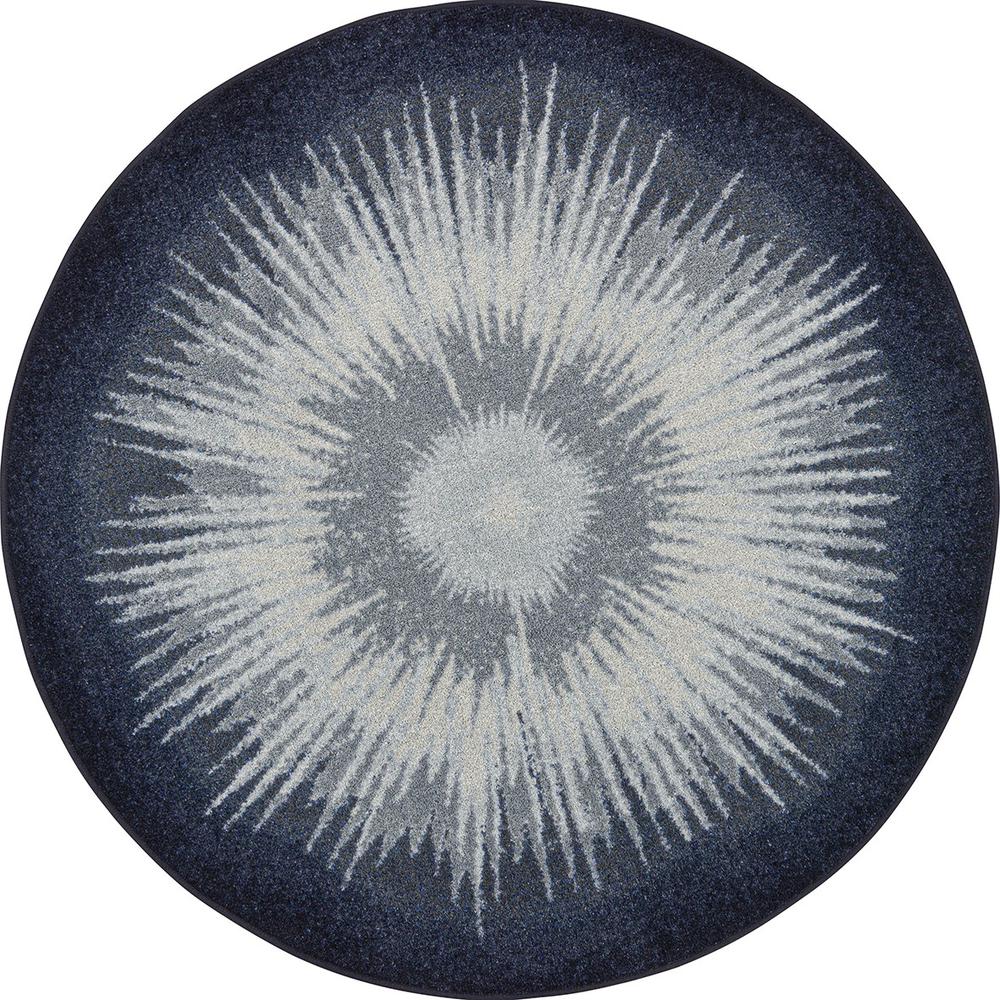 Rare Earth 5'4" Round area rug in color Night Sky. Picture 1