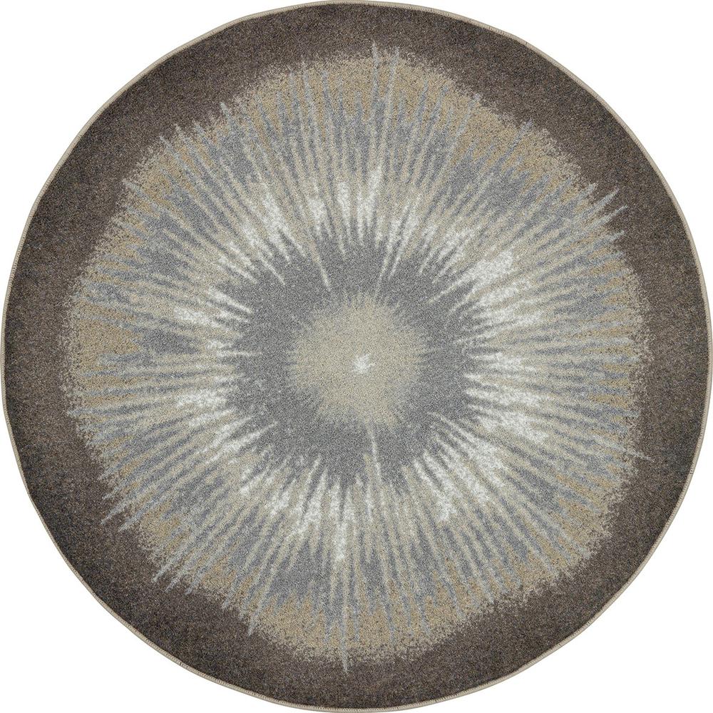 Rare Earth 5'4" Round area rug in color Woodland. Picture 1