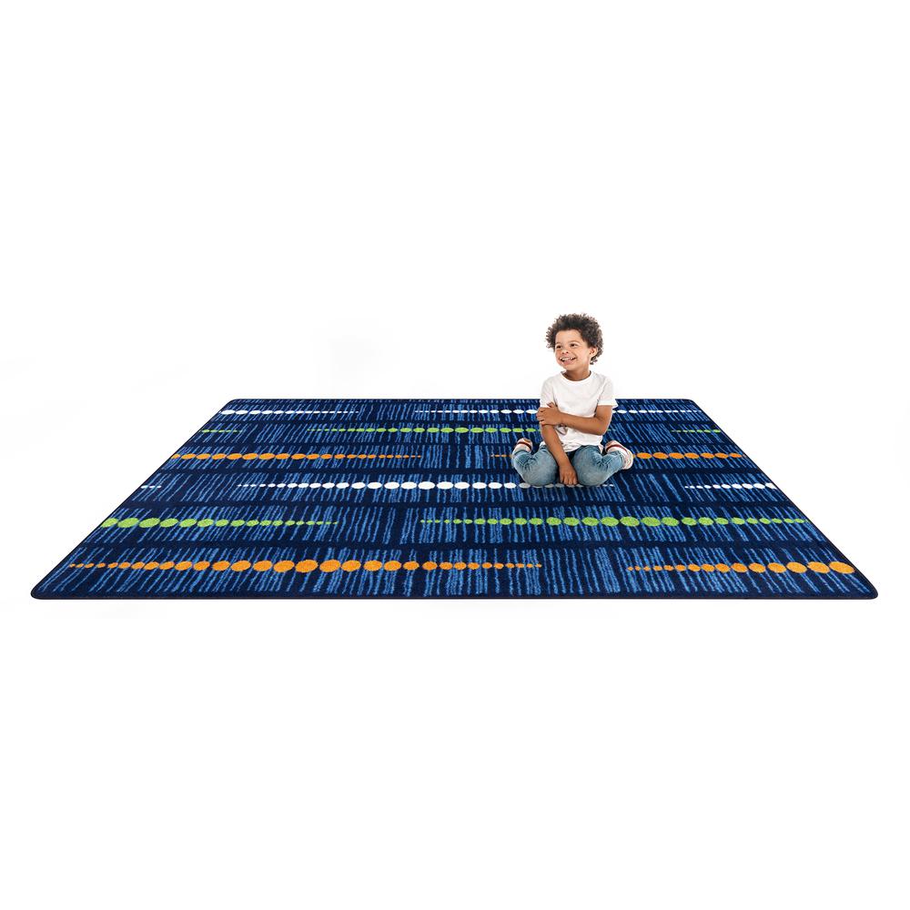 Recoil 5'4" x 7'8" area rug in color Citrus. Picture 4