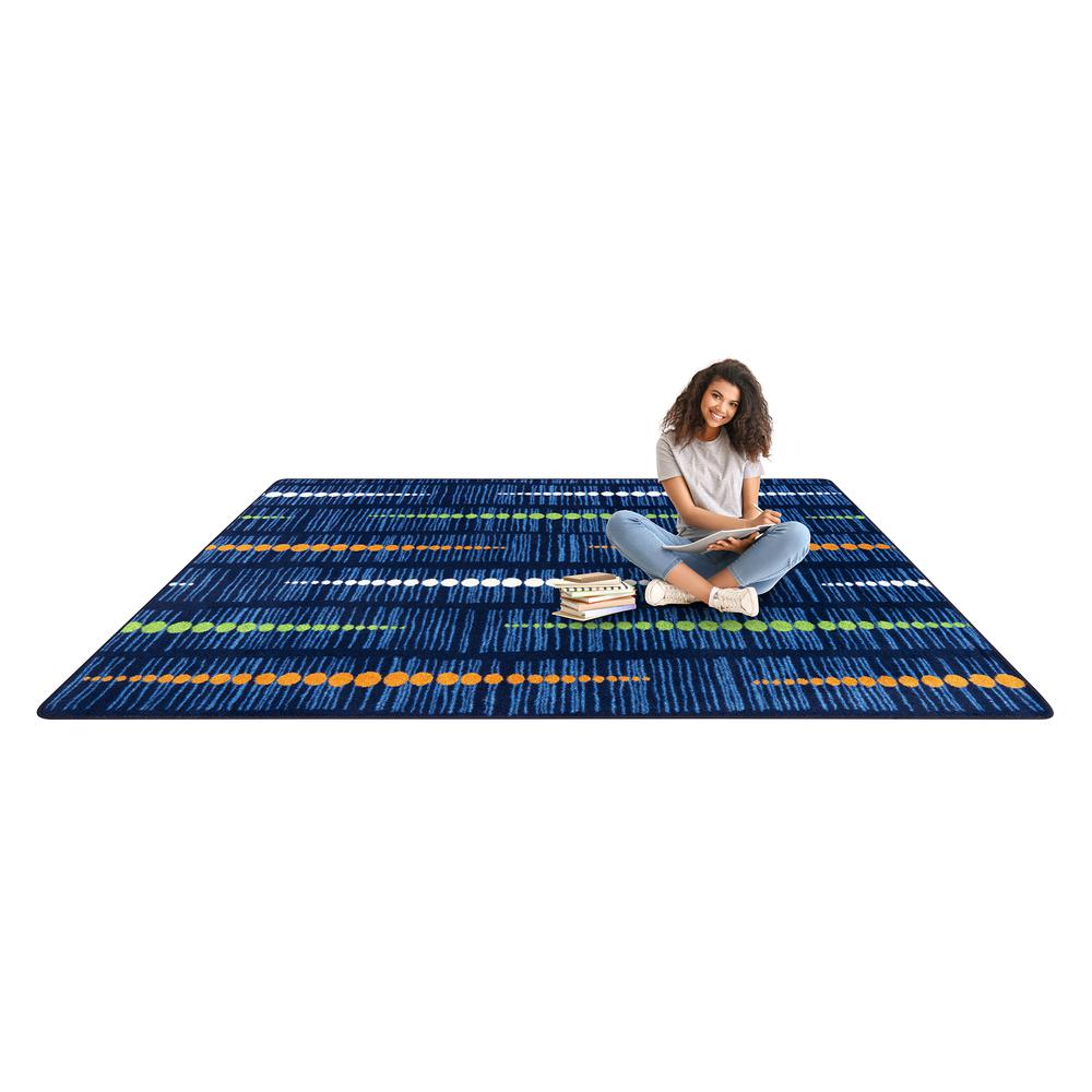 Recoil 5'4" x 7'8" area rug in color Citrus. Picture 5