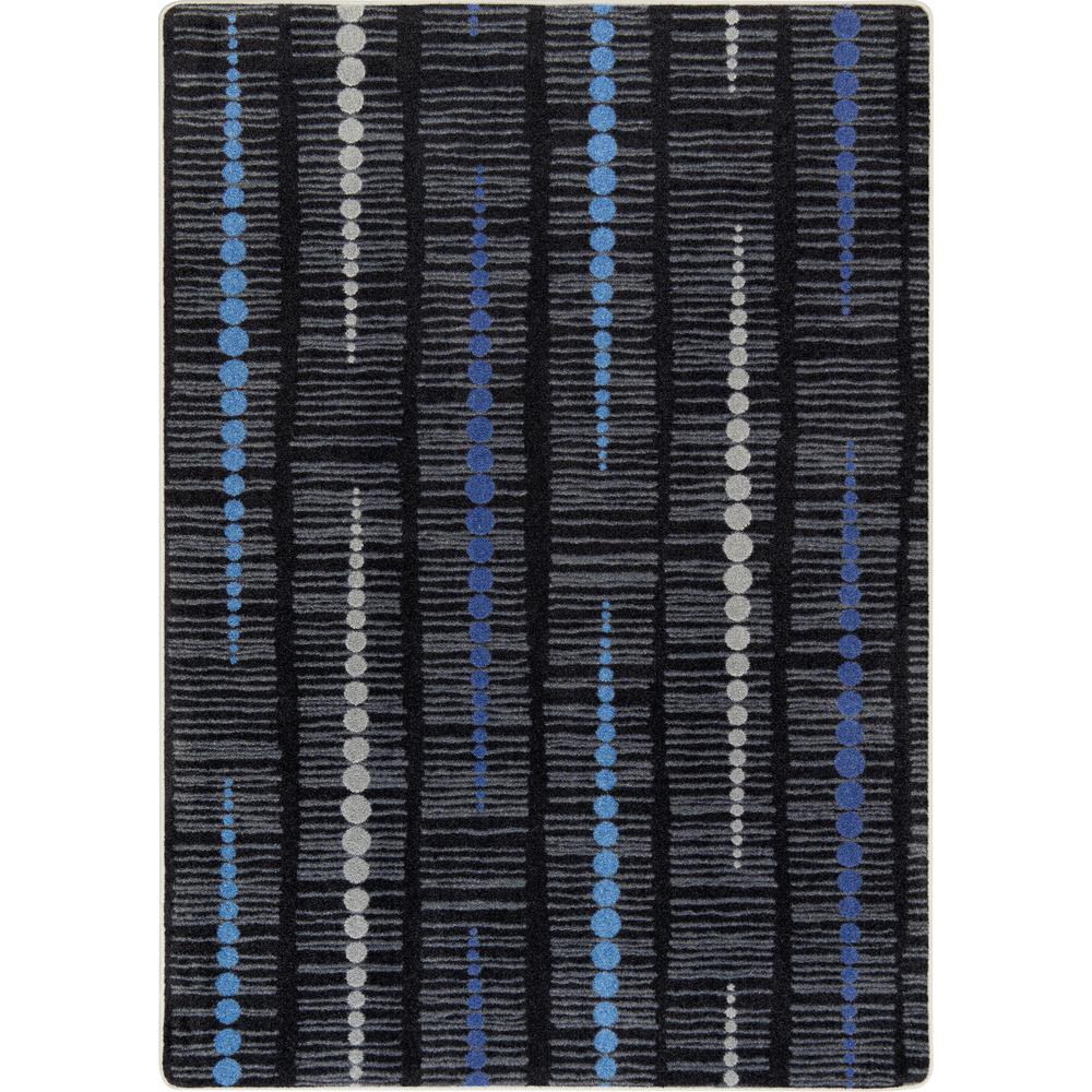 Recoil 5'4" x 7'8" area rug in color Sapphire. Picture 1