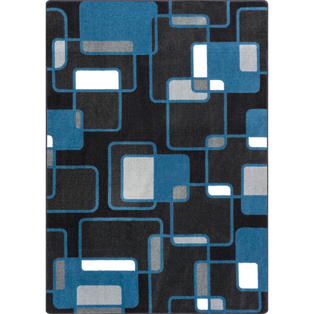 Reflex 5'4" x 7'8" area rug in color Sapphire. Picture 1