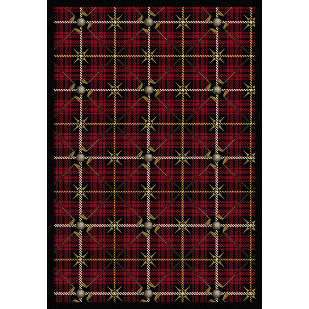 Joy Carpet Saint Andrews Lumberjack Red 5'4" x 7'8". Picture 1