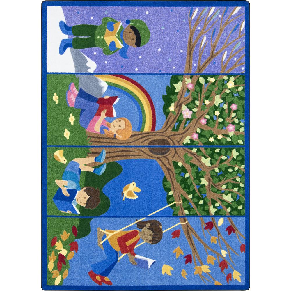 Seasons of Reading 7'8" x 10'9" area rug in color Multi. Picture 1