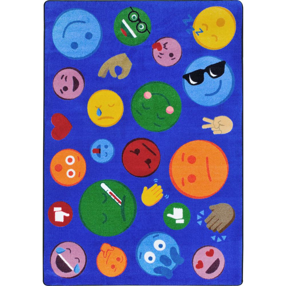 Joy Carpet Shake 'Em Up Emojis Multi 7'8" x 10'9". Picture 1