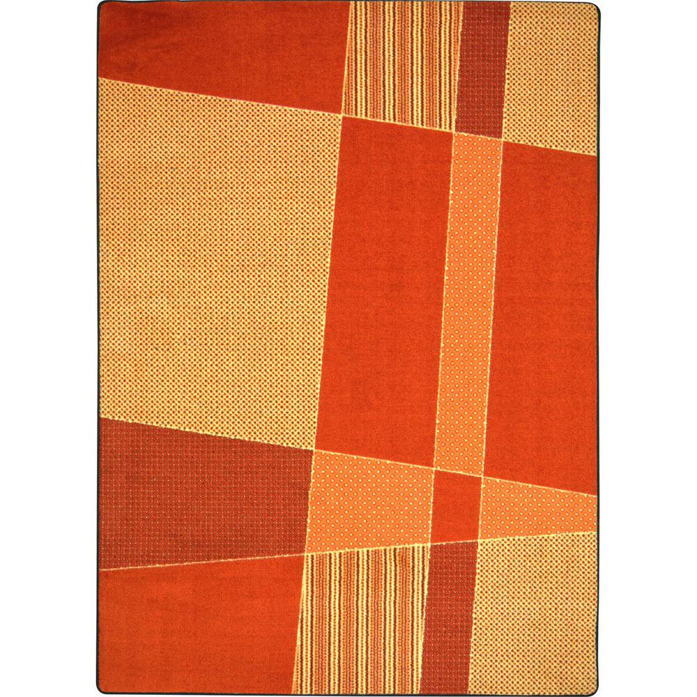 Joy Carpet Spazz Orange 5'4" x 7'8". Picture 1