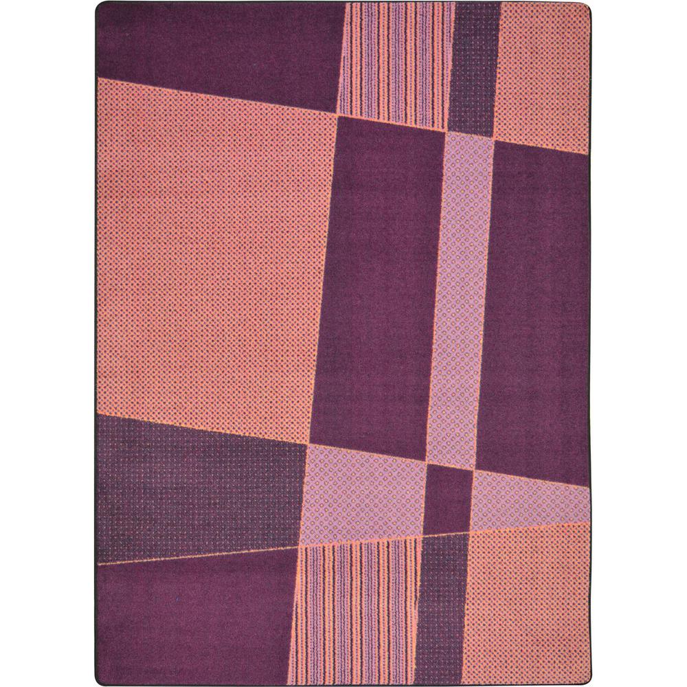 Joy Carpet Spazz Purple 5'4" x 7'8". Picture 1