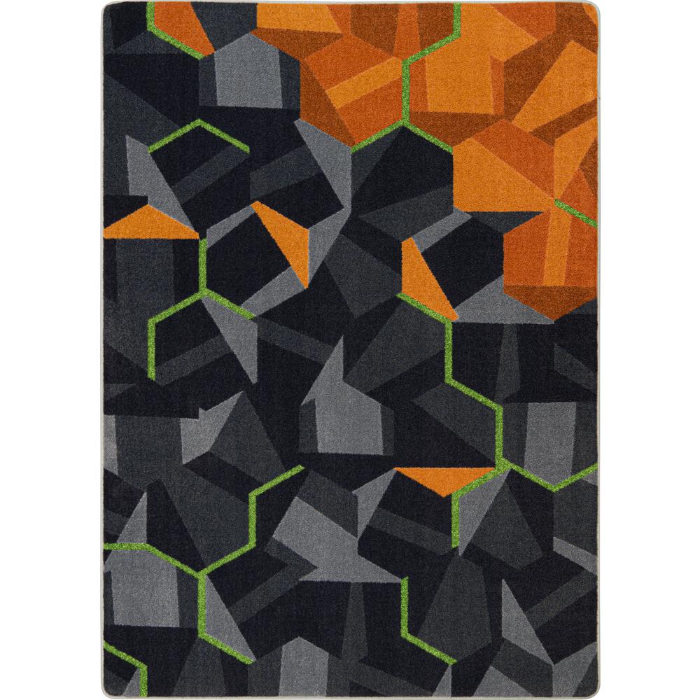 Stealth 7'8" x 10'9" area rug in color Tangerine. Picture 1