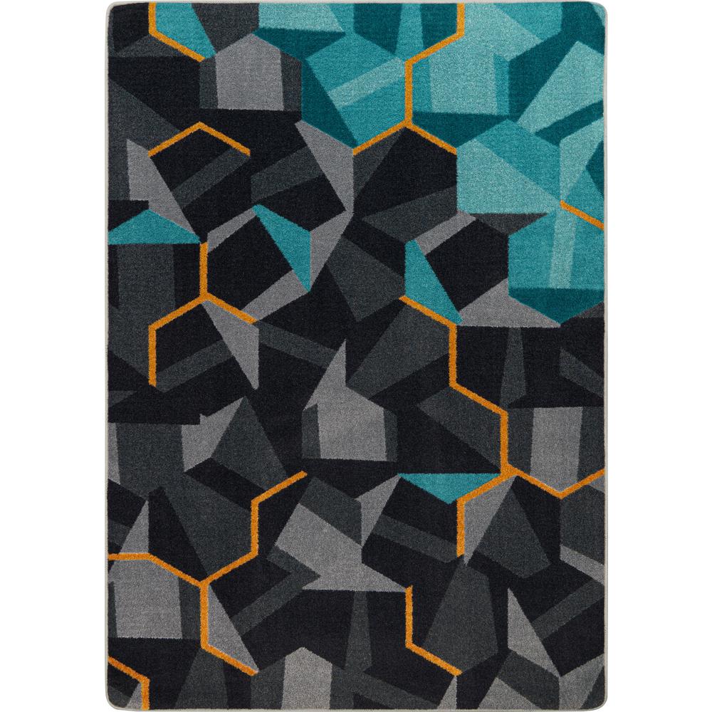 Stealth 7'8" x 10'9" area rug in color Teal. Picture 1