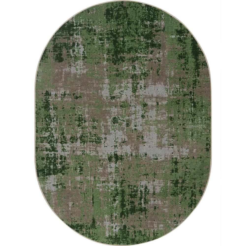 Terra Mae 7'8" x 10'9" Oval area rug in color Meadow. Picture 1