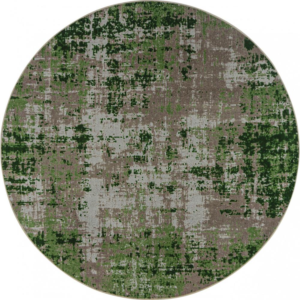 Terra Mae 5'4" Round area rug in color Meadow. Picture 1
