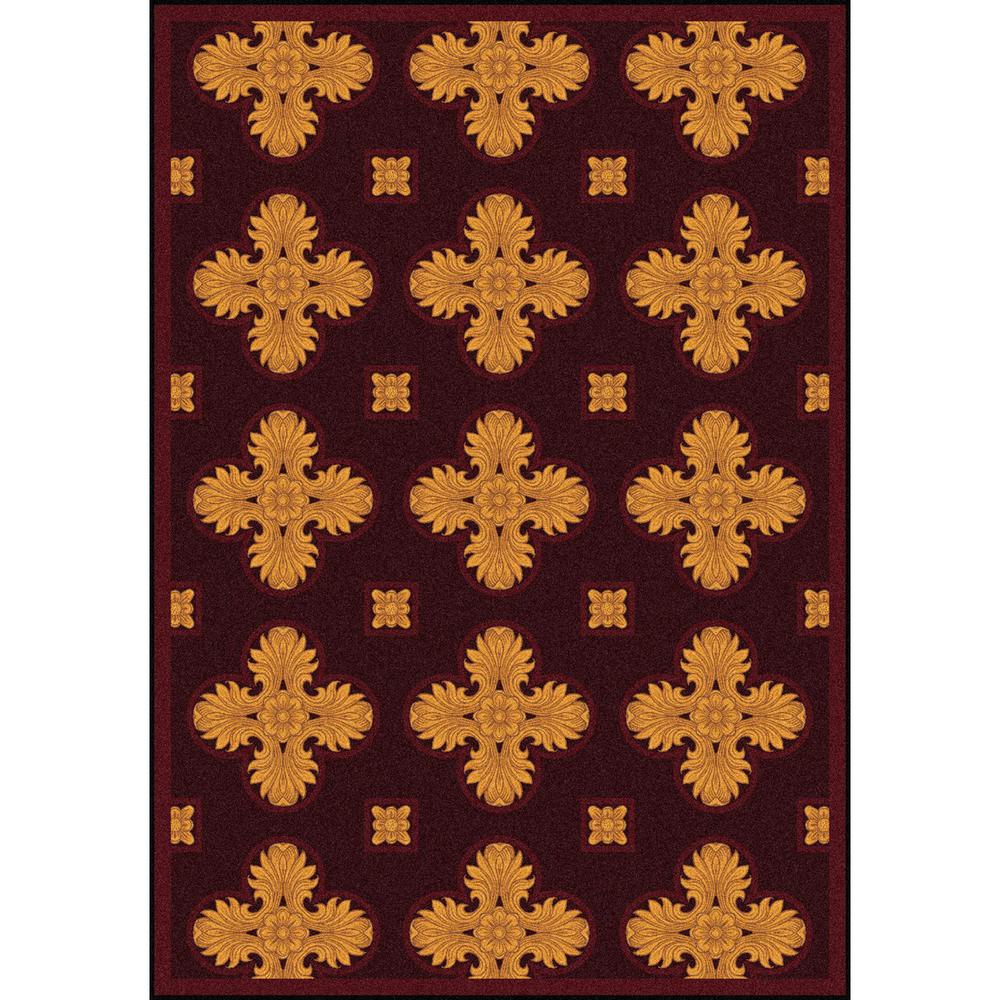Joy Carpet Tivoli Burgundy 5'4" x 7'8". Picture 1