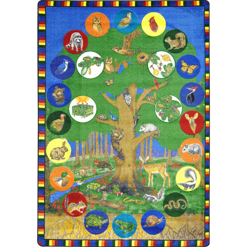 Joy Carpet Tree Of Life Multi 7'8" x 10'9". Picture 1