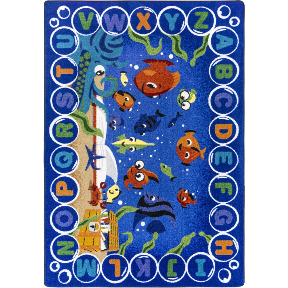 Underwater Readers 7'8" x 10'9" area rug in color Multi. Picture 1
