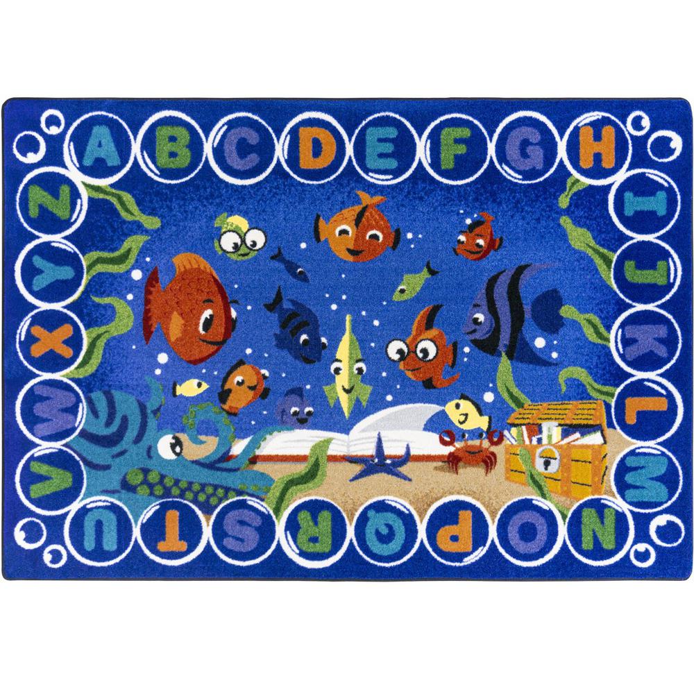 Underwater Readers 7'8" x 10'9" area rug in color Multi. Picture 2