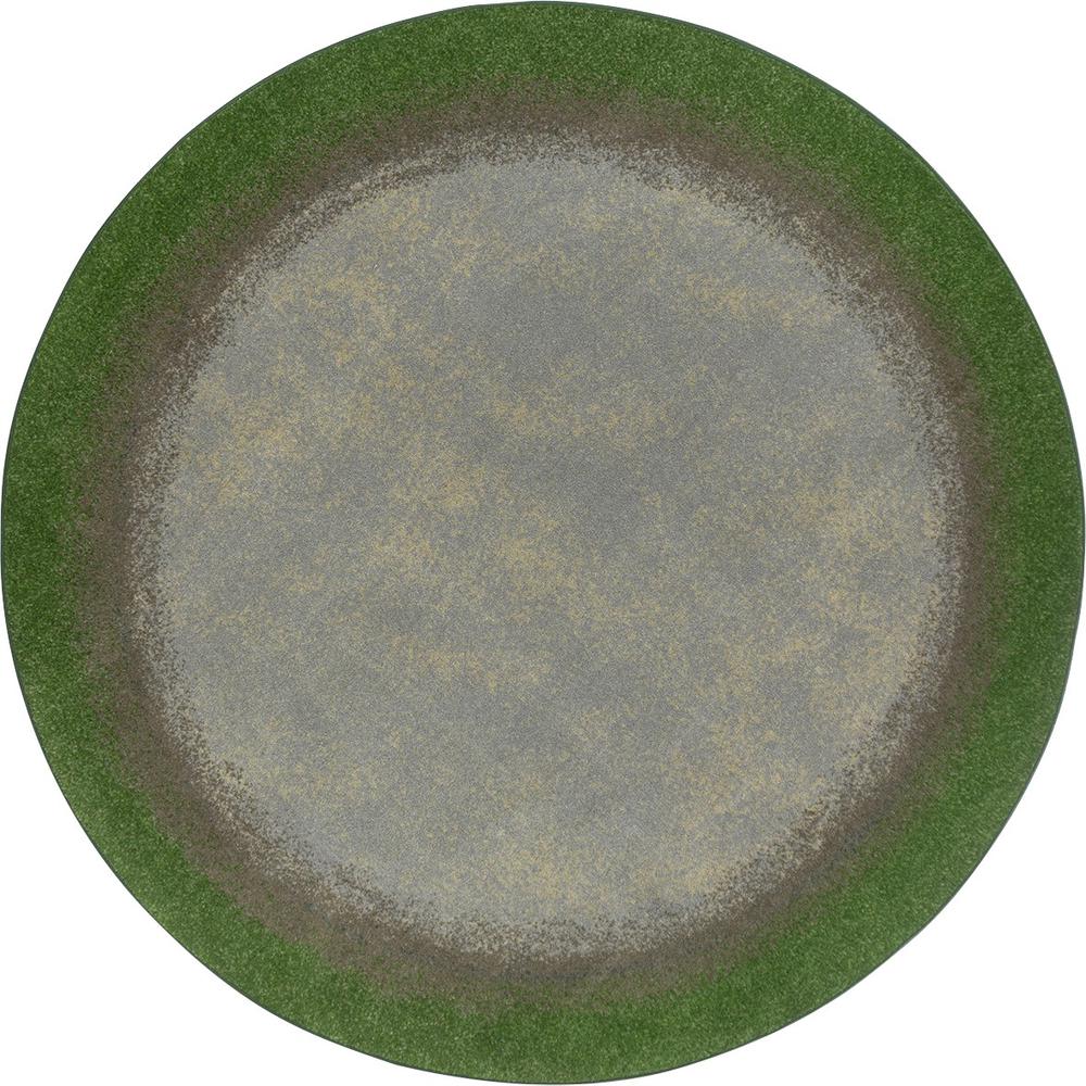 Urban Edges 5'4" Round area rug in color Meadow. Picture 1
