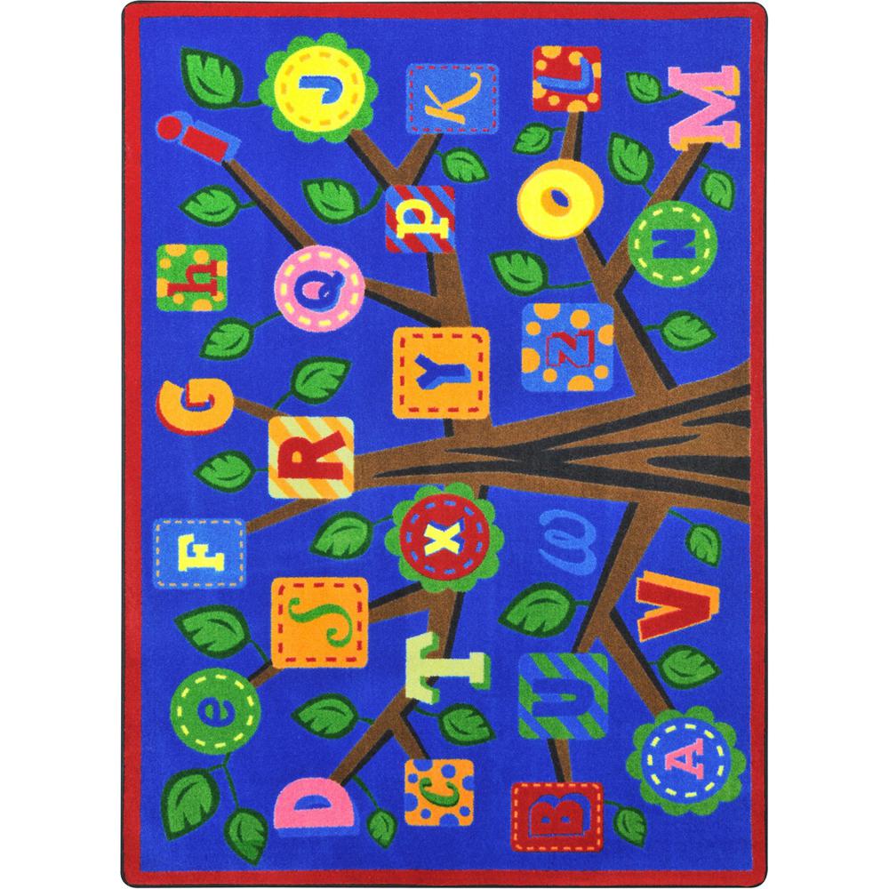 Kid Essentials - Early Childhood Alphabet Leaves, 7'8" x 10'9", Bold. Picture 1