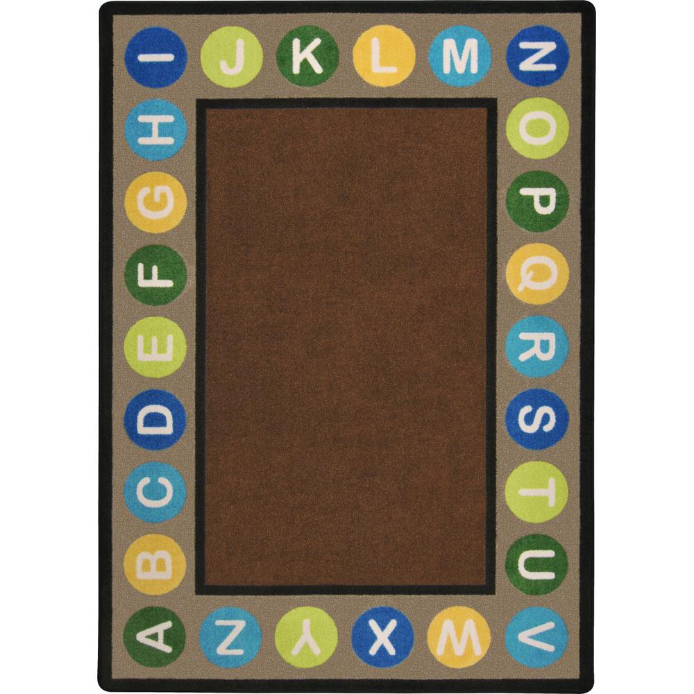 Joy Carpet Alphabet Spots Earthtone 10'9" x 13'2". The main picture.