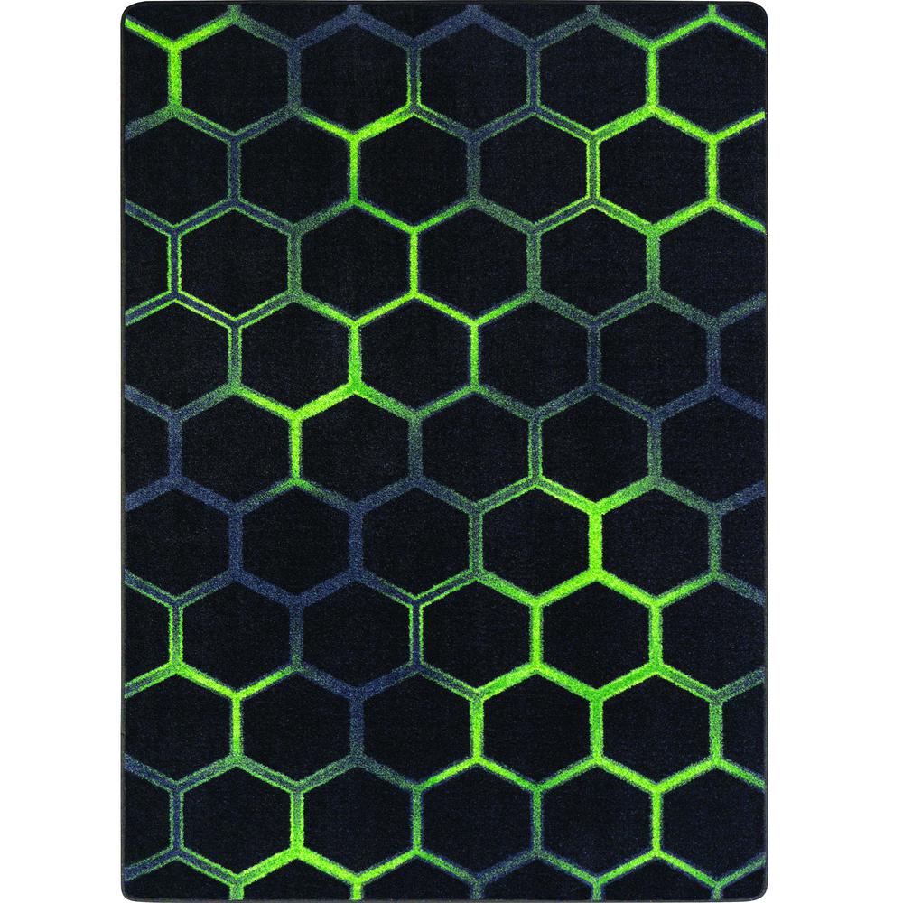 Breakout 7'8" x 10'9" area rug in color Emerald. Picture 1