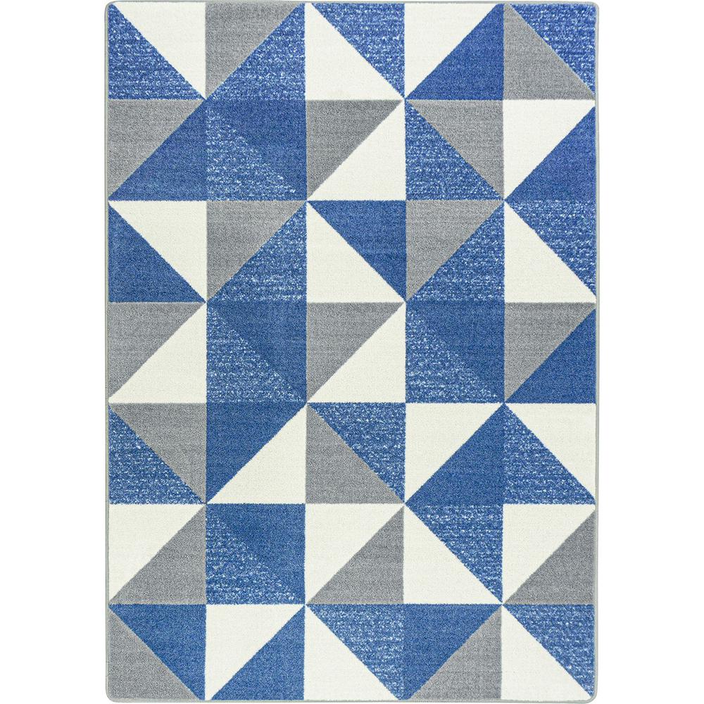 Cartwheel 7'8" x 10'9" area rug in color Blue Skies. Picture 1