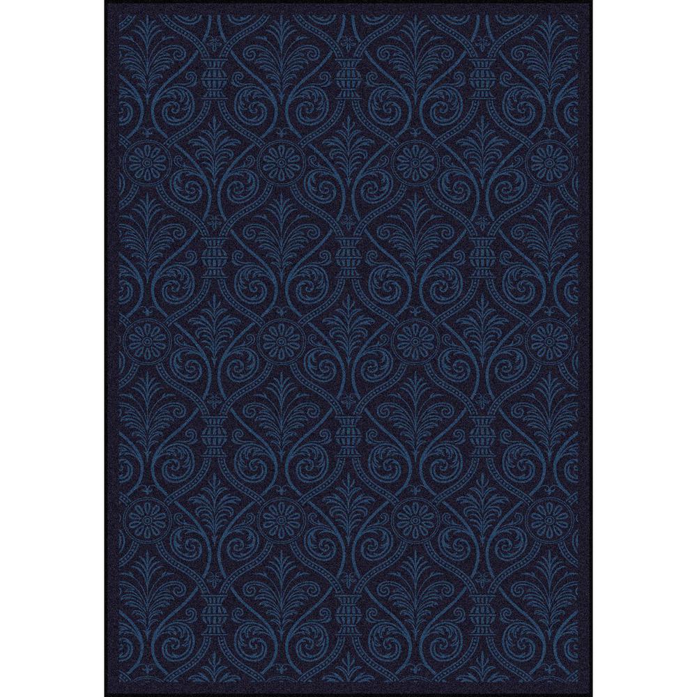 Joy Carpet Damascus Navy 7'8" x 10'9". Picture 1