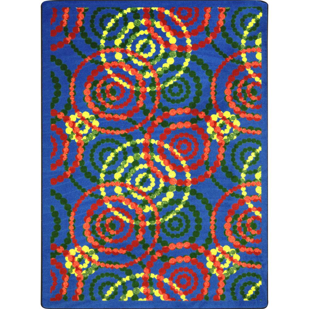 Joy Carpet Dottie Rainbow 7'8" x 10'9". Picture 1