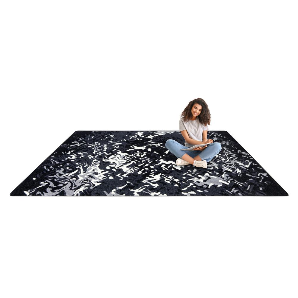 Eruption 7'8" x 10'9" area rug in color Arctic. Picture 3