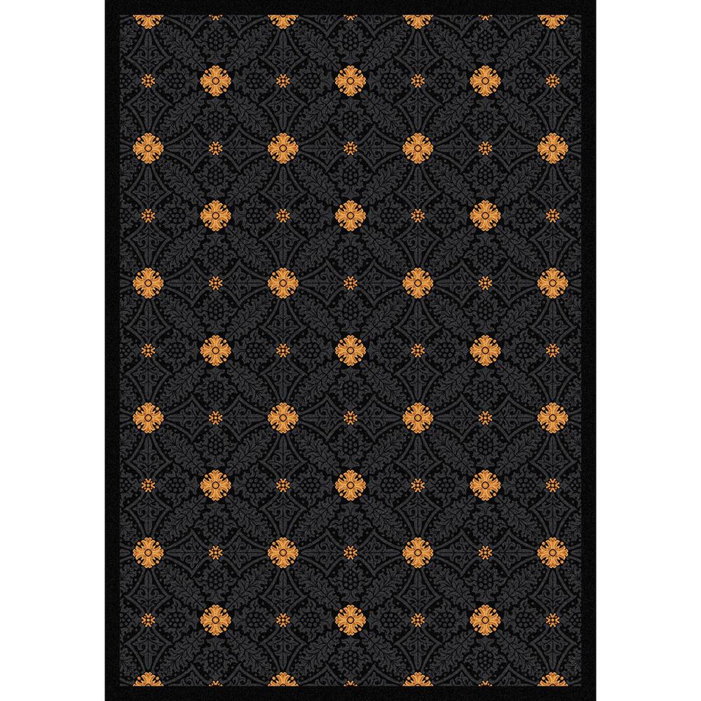 Joy Carpet Fort Wood Black 7'8" x 10'9". Picture 1