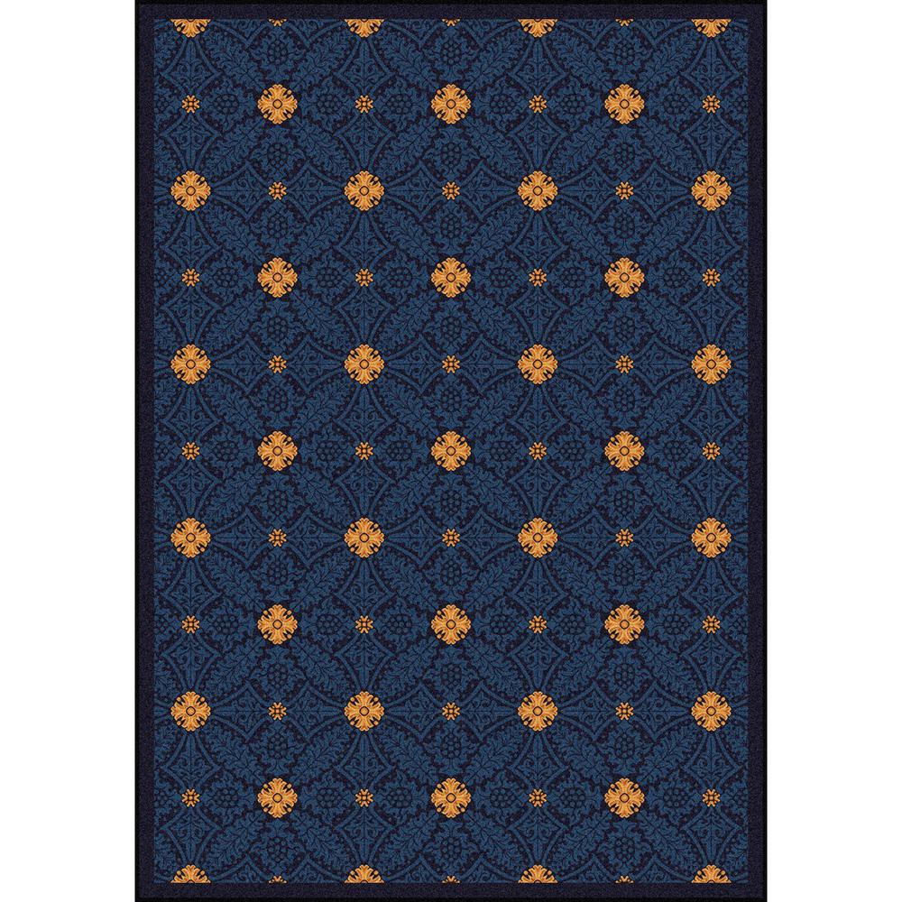 Joy Carpet Fort Wood Navy 7'8" x 10'9". Picture 1