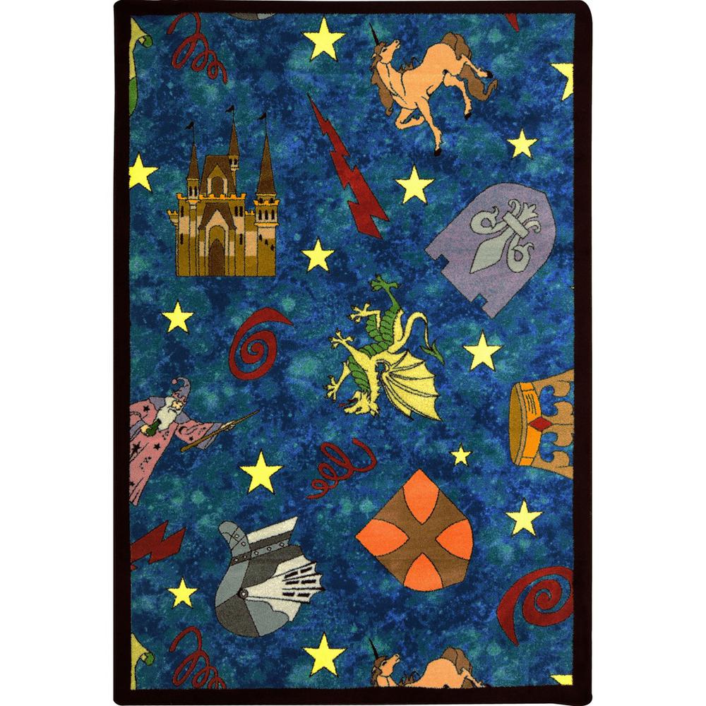 Joy Carpet Mythical Kingdom Multi 7'8" x 10'9". Picture 1