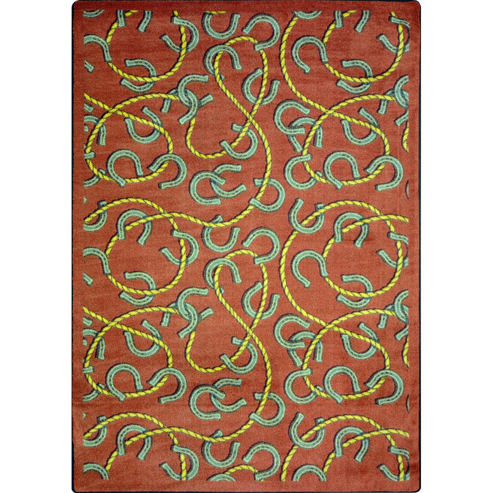 Joy Carpet Rodeo Burgundy 7'8" x 10'9". Picture 1
