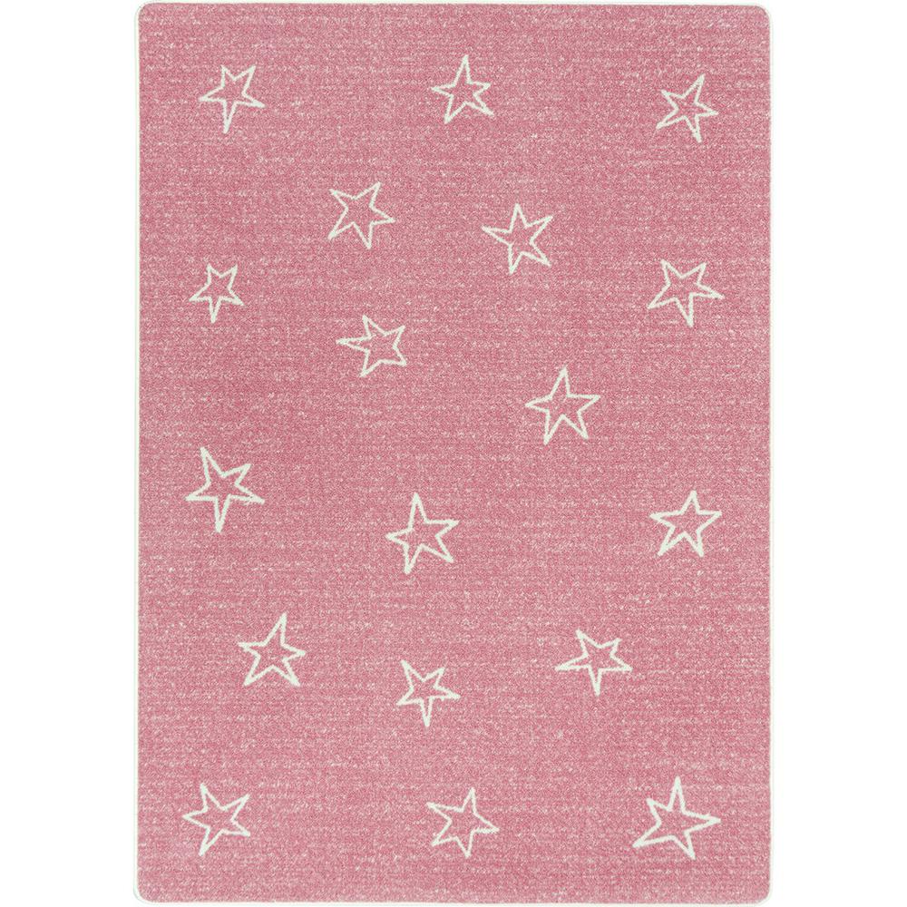 Shine On 7'8" x 10'9" area rug in color Blush. Picture 1