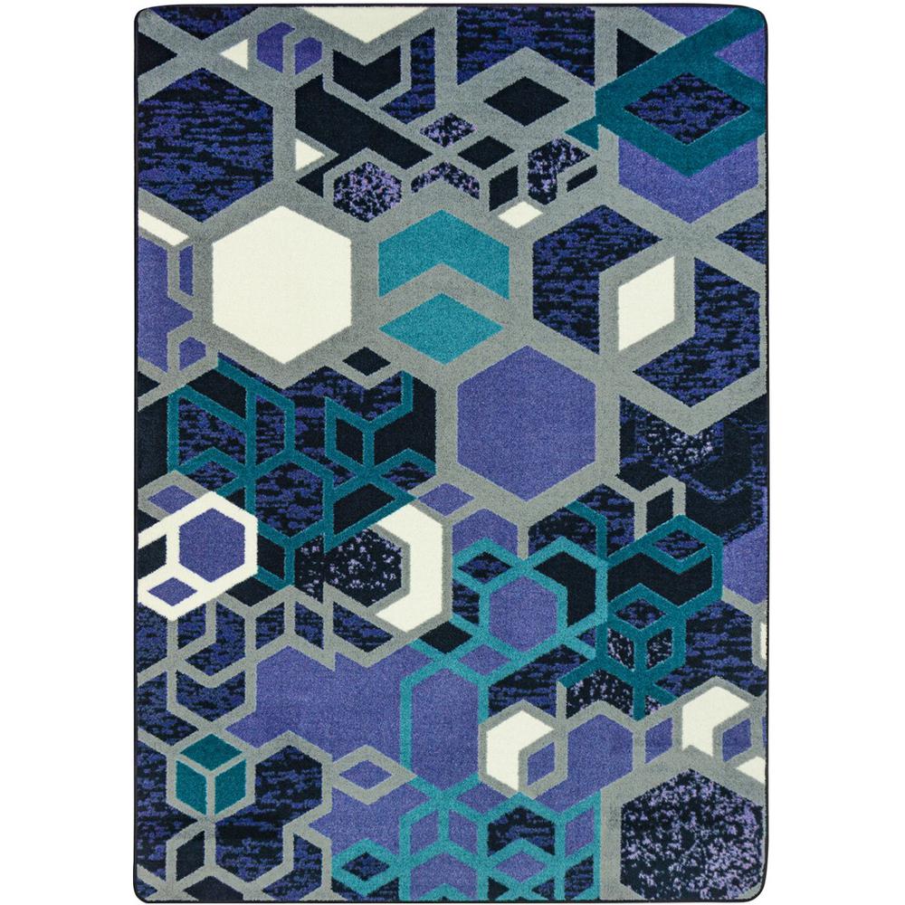 Structured 10'9" x 13'2" area rug in color Violet. Picture 1