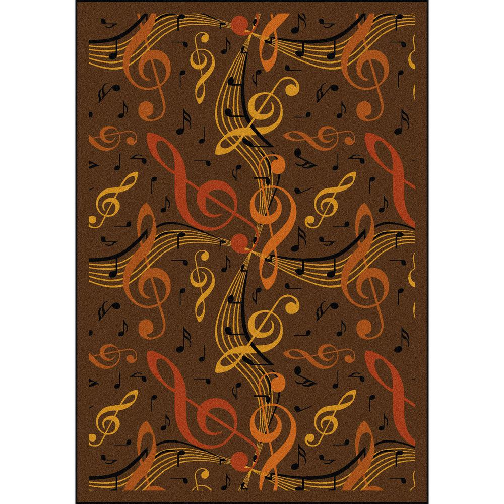 Joy Carpet Virtuoso Brown 7'8" x 10'9". Picture 1