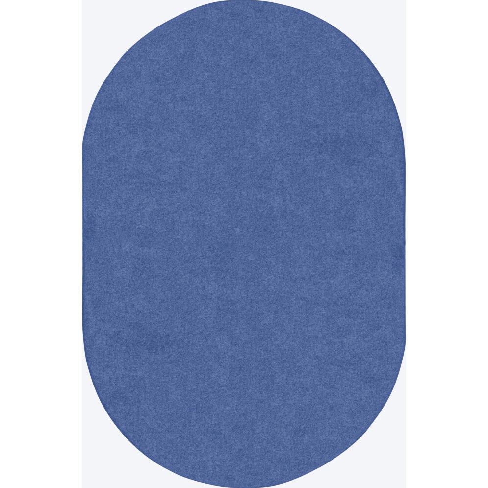Just Kidding, 6' x 9' Oval, Cobalt Blue. Picture 1