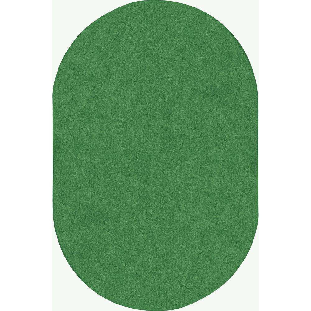 Just Kidding, 6' x 9' Oval, Grass Green. Picture 1