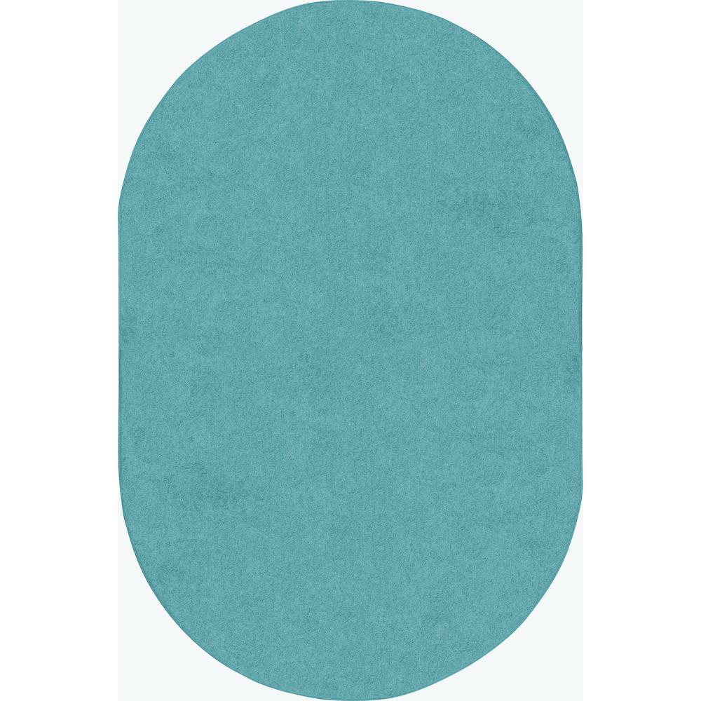 Just Kidding, 6' x 9' Oval, Seafoam. Picture 1
