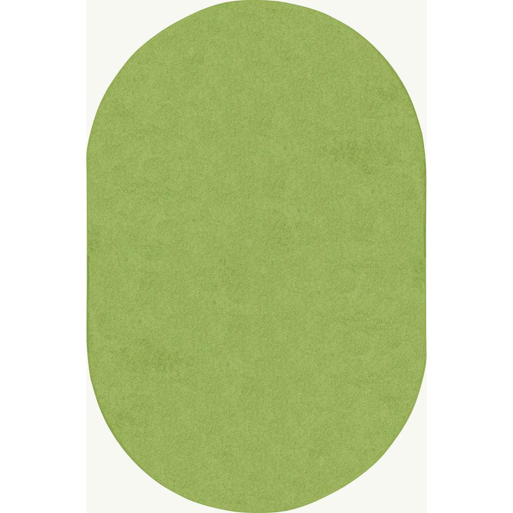 Just Kidding, 6' x 9' Oval, Lime Green. Picture 1
