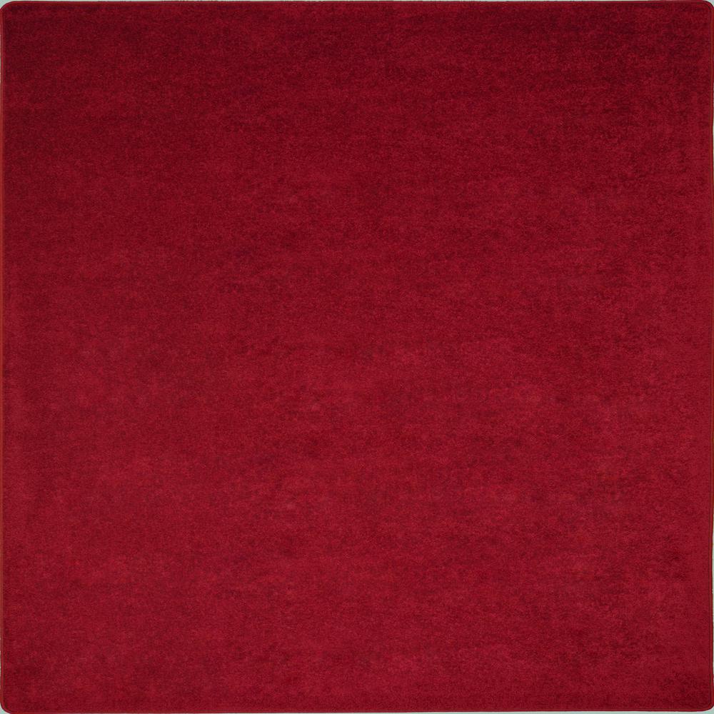 Kid Essentials - Misc Sold Color Area Rugs Endurance, 12' x 12', Burgundy. Picture 1