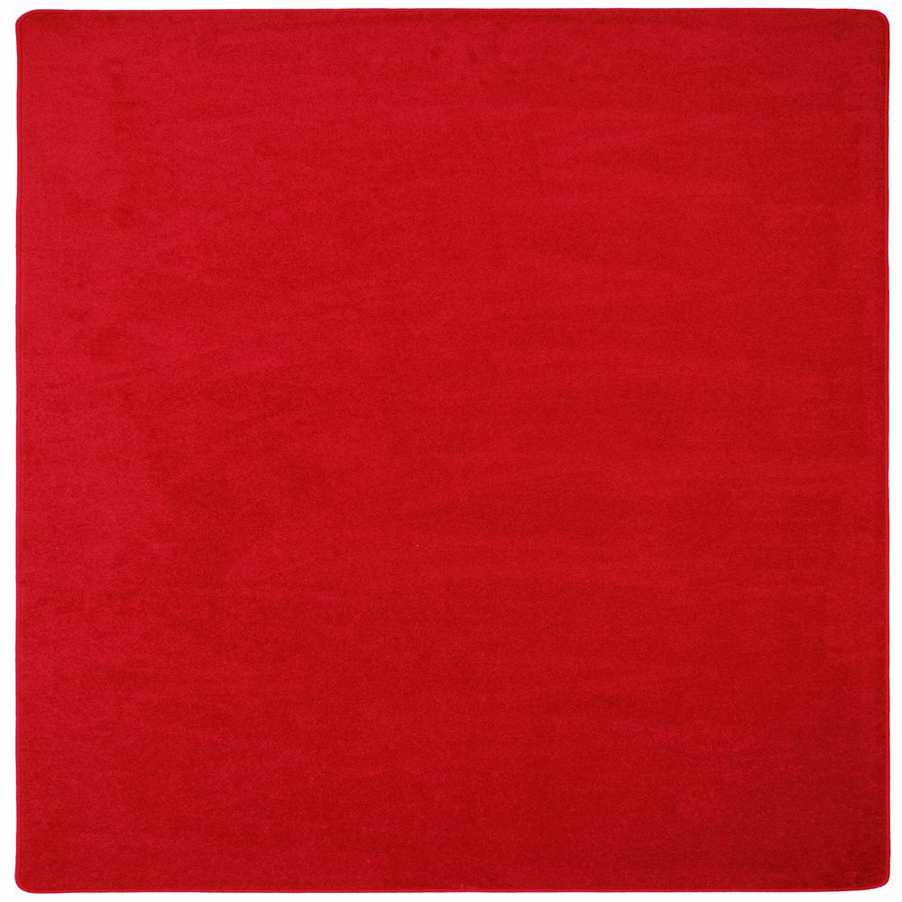 Kid Essentials - Misc Sold Color Area Rugs Endurance, 12' x 12', Red. Picture 1
