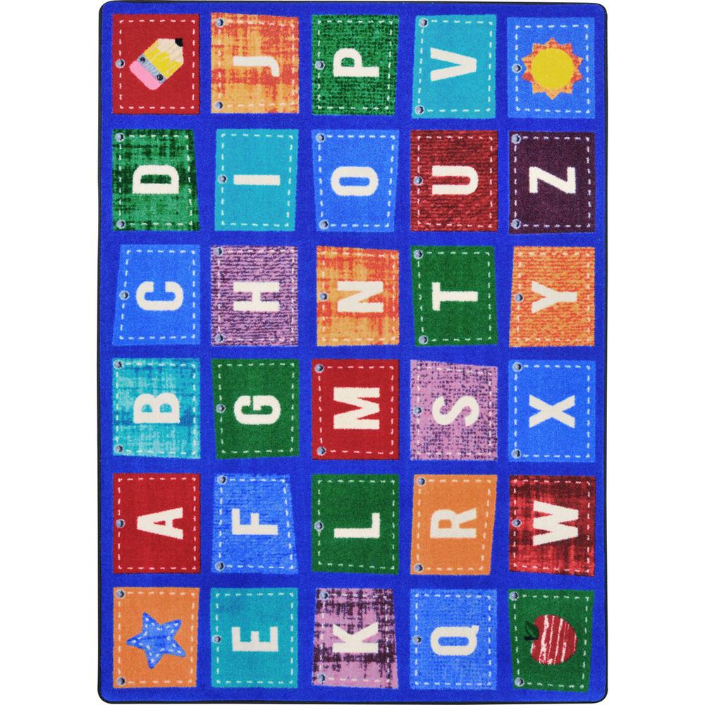 Joy Carpet Alphabet Upcycle Multi 5'4" x 7'8". Picture 1